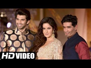 HOT Katrina Kaif & Aditya Roy Kapoor Walk The Ramp For Manish Malhotra