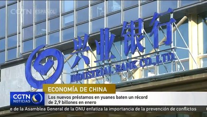 Download Video: Los nuevos préstamos en yuanes baten un récord de 2,9 billones en enero