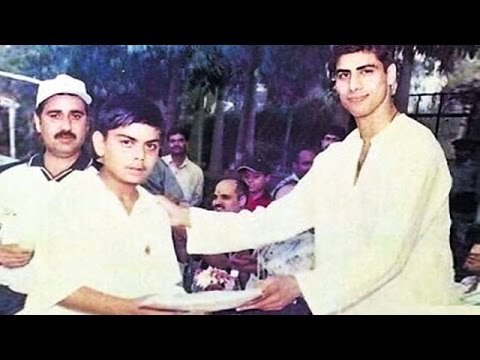 Young Virat Kohli Receiving An AWARD From Ashish Nehra