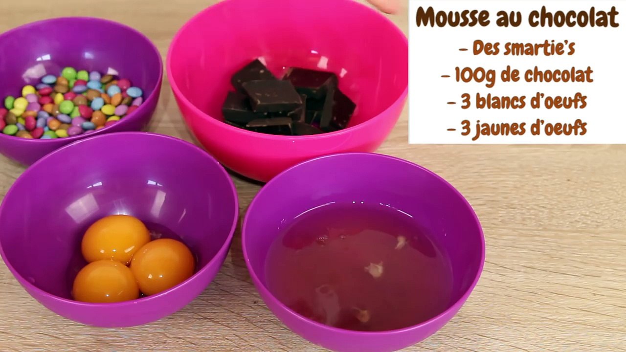 RECETTE MOUSSE AU CHOCOLAT FACILE ET RAPIDE - CUISINE POUR LES PETITS •♡