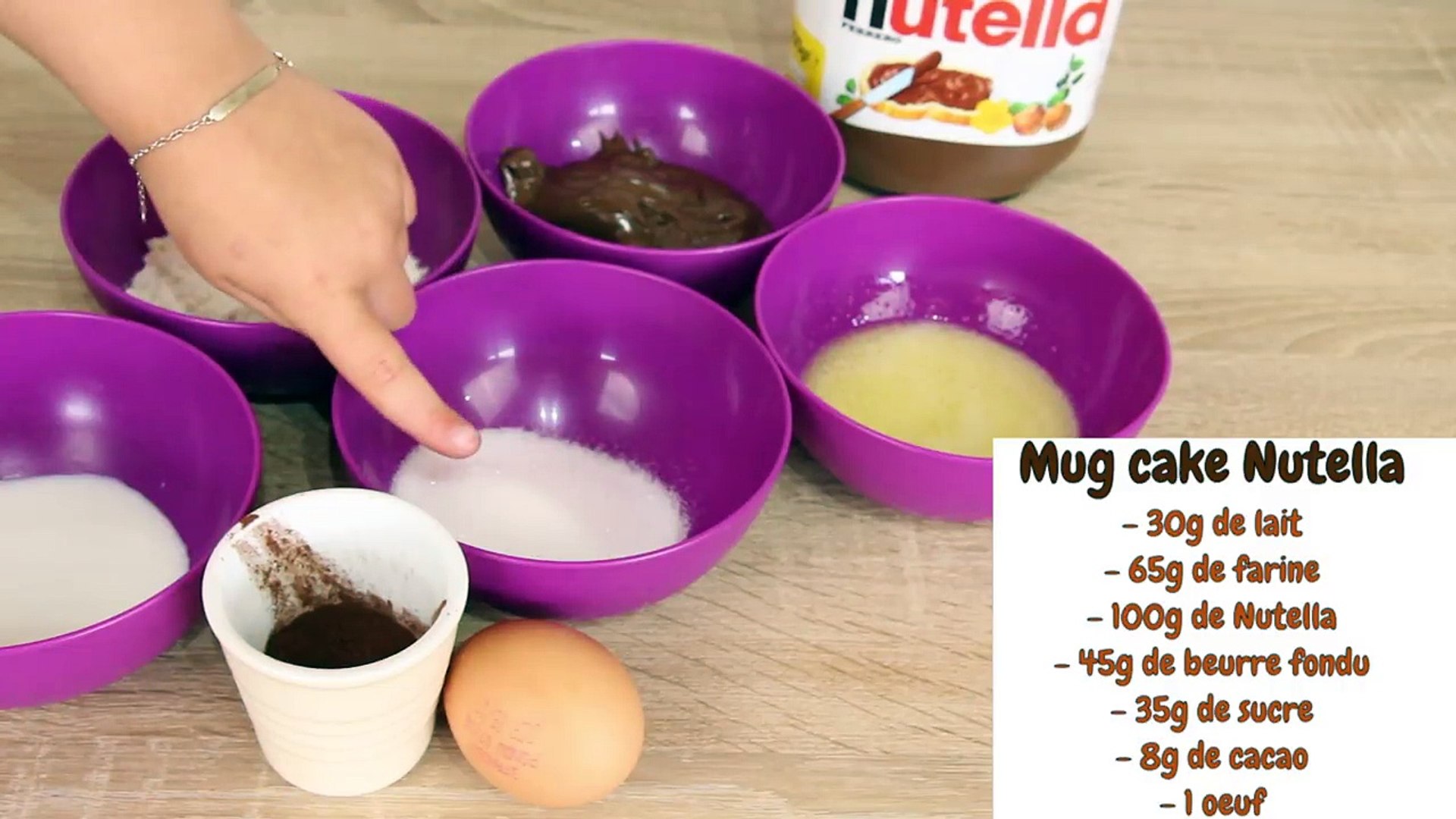 RECETTE MUGCAKE NUTELLA - FACILE ET RAPIDE •♡ - Video Dailymotion