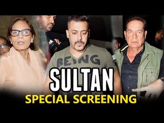 Salman Khan With Family & Friends @ Sultan Special Screening