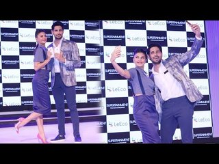 Sidharth Malhotra & Jacqueline Fernandez At  Launch Of LeSuper Phone-1