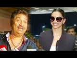 Deepika Padukone, Kumar Sanu Spotted At Airport | 09 July 2016