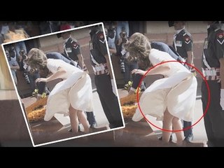 Kate Middleton's WARDROBE MALFUNCTION On Indian Trip