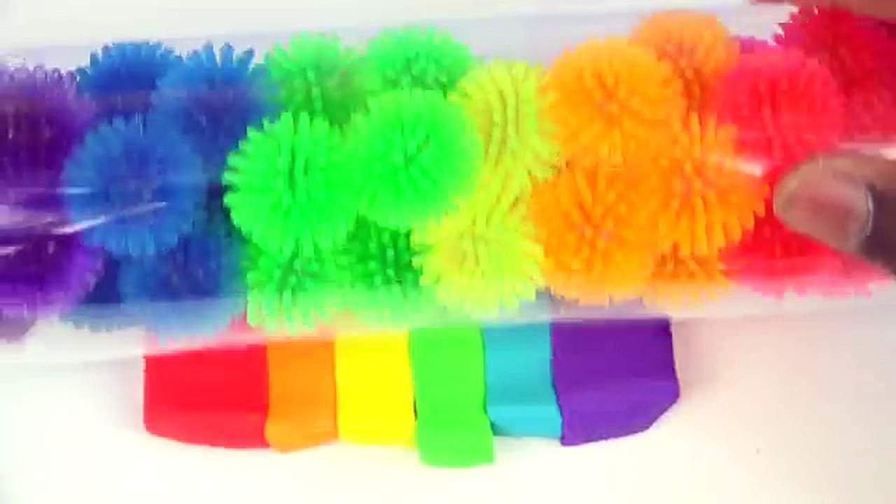 DIY How To Make Play Dough Rainbow Car Fun and Creative Kids Video Play Doh Cars Molds