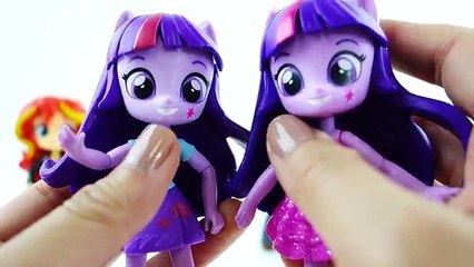 New My Little Pony Equestria Girls Minis Dolls Series 2 Sunset Shimmer, Flash Sentry, Vinyl Scratch