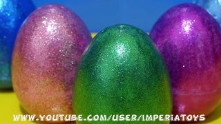 5 Sparkle Glitter Egg Surprise Unboxing Disney Pixar Inside Out Minnie Mouse Kinder Disney Princess