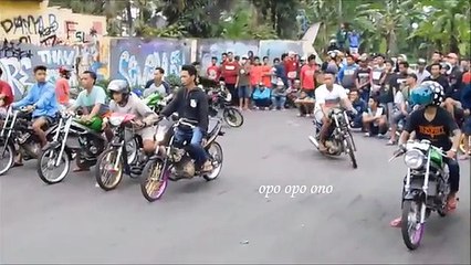 WoW, Cantik2 suka BALAP MOTOR Drag Mesin Banter 201m