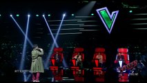 #MBCTheVoice - مرحلة العروض المباشرة - حسين بن حاج يؤدّي موال  جزائري وأغنية ’يا صغيري’