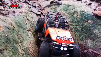 Descargar video: Part 2: 7 RC Scale Trucks 4x4 offroad adventures Trail Finder 2 SCX10 honcho Wraith Jeep Brute D110