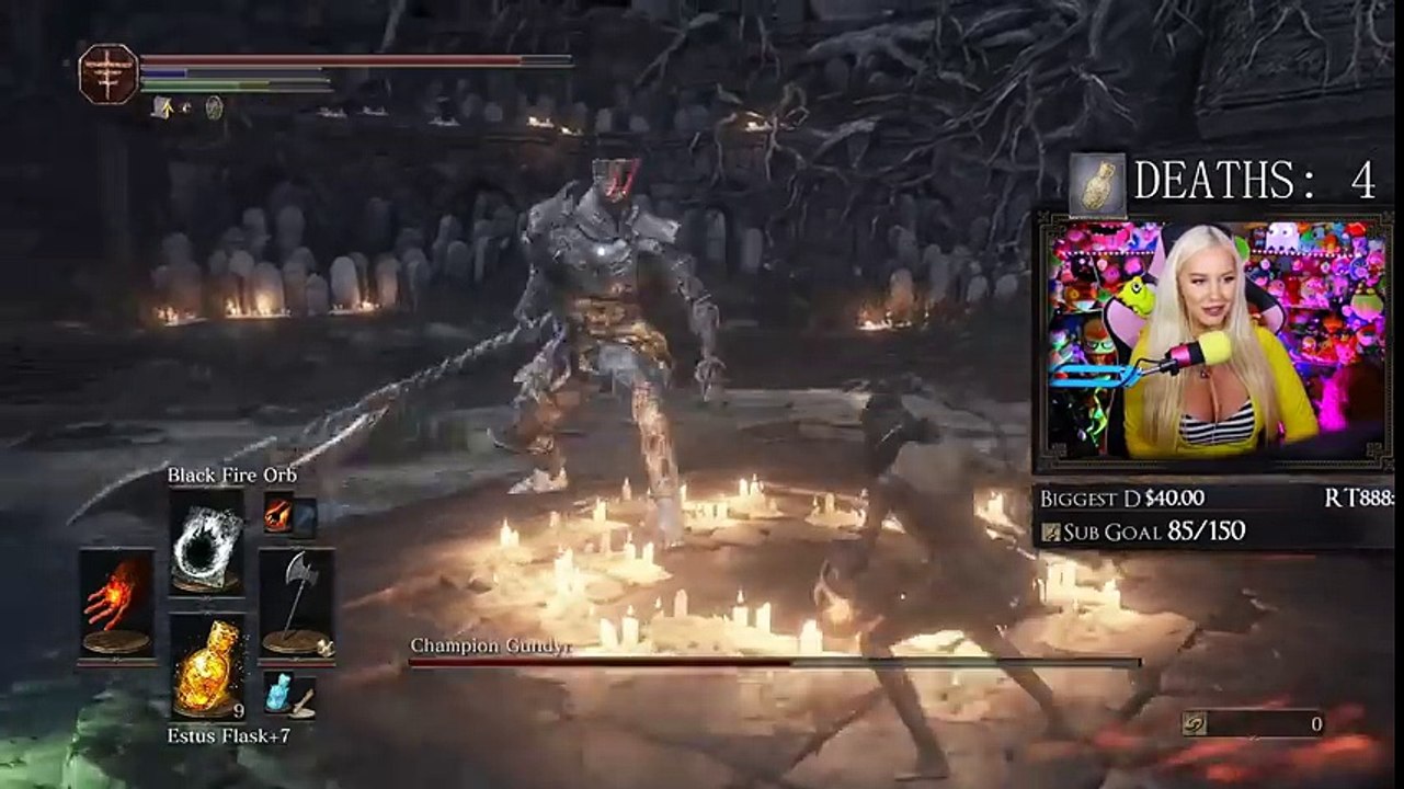 I WAS DRINKING! - Dark Souls III Champion Gundyr