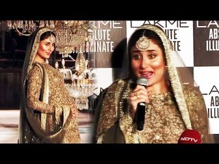 Pregnant Kareena Kapoor OPENS On Ramp Walk Wtih BABY BUMP