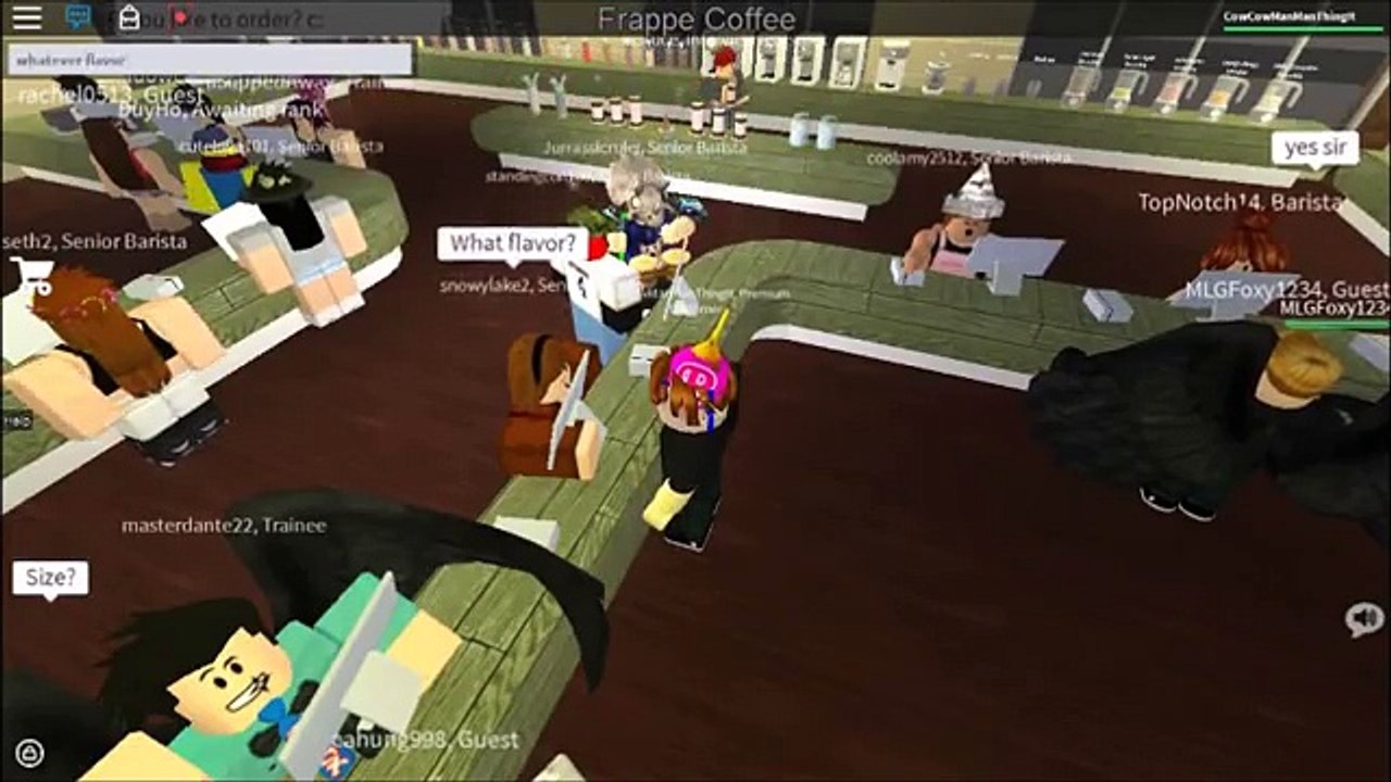 Roblox Trolling At Frappe Aka Starbucks - frappe roblox game