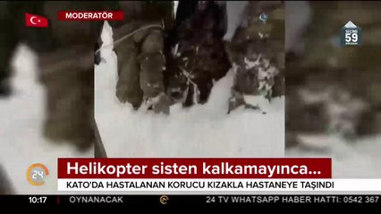 Kato'da hastalanan korucunun imdadına Mehmetçik yetişti