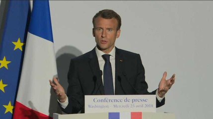 Pour Macron, Trump n'a pas une "volonté farouche" de défendre l'accord nucléaire iranien