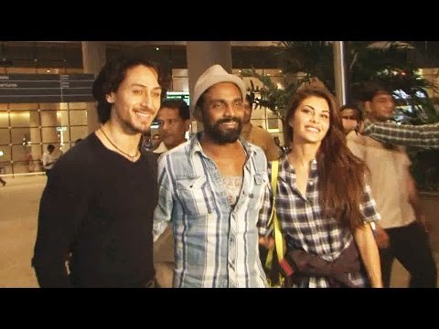 Team Flying Jatt Spotted At Mumbai Airport | Tiger,Jacqueline&Remo