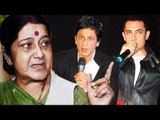 Shahrukh & Aamir Taunted For SURROGACY By BJP Leader Sushma Swaraj