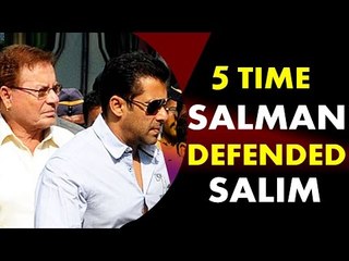 Salman's Father Salim Khan DEFEND 5 Times His Son's Controversial Remark