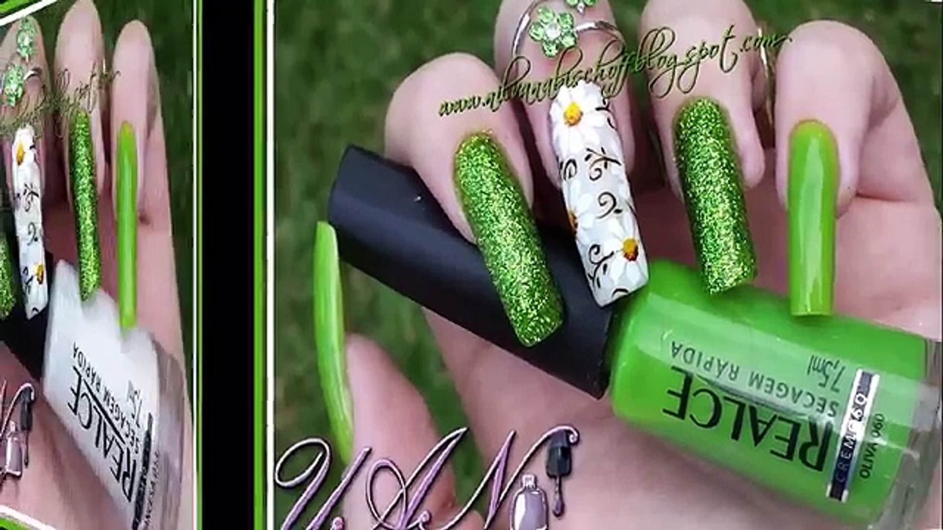 Passo a passo Margaridas - Unhas Artísticas Nill