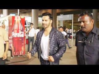 Varun Dhawan Spotted At Mumbai Airport