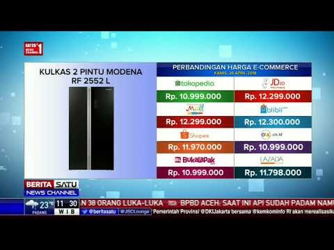 Perbandingan Harga e-Commerce: Kulkas 2 PIntu MODENA RF 2552 L
