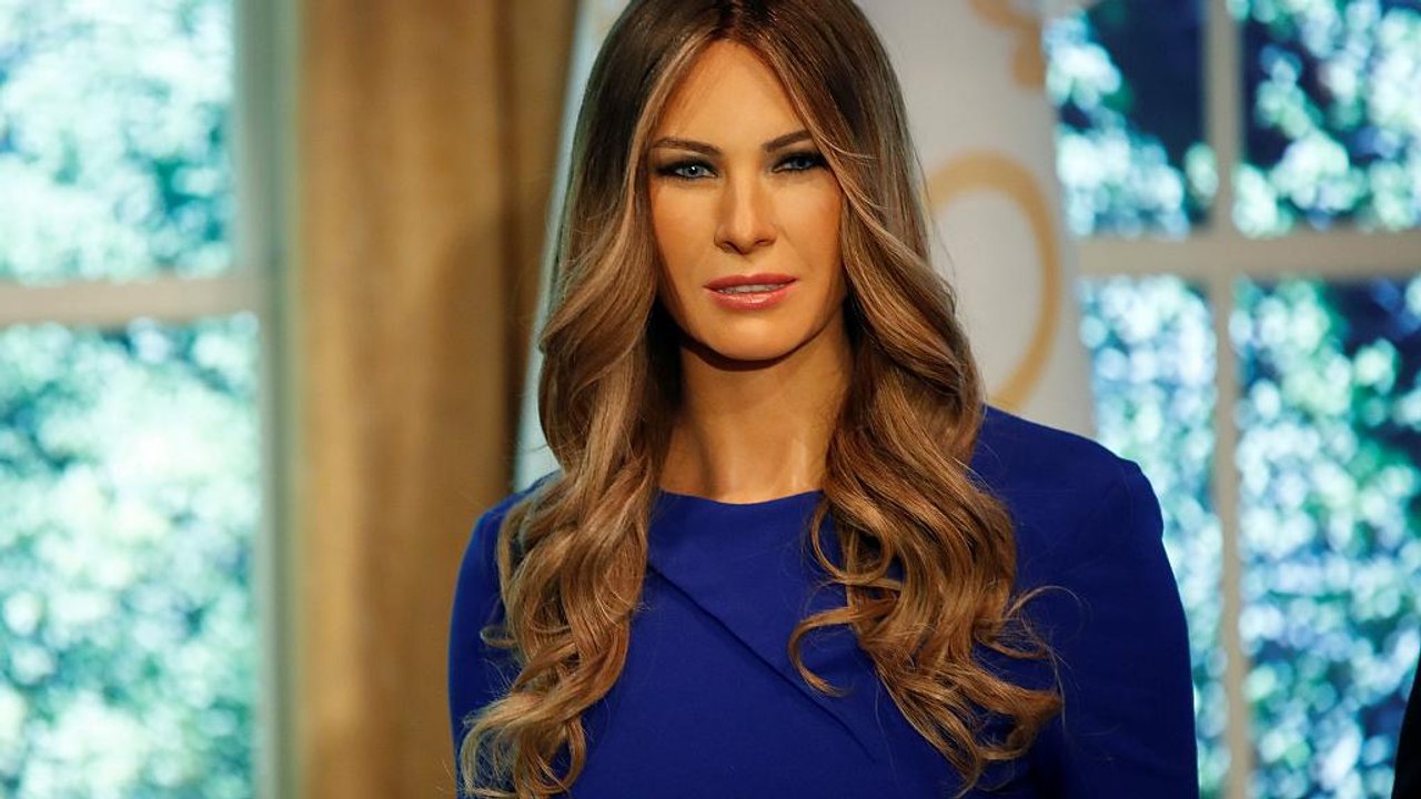 Melania de cera já é uma realidade