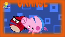 Learn Colors with Pacman Peppa Pig vs Pacman Angry Birds - Color Balls for Kids - Pacman Compilation