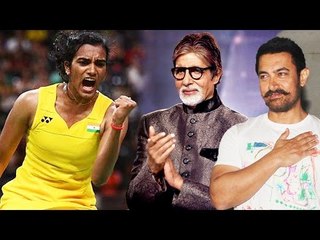 P.V Sindhu Won Silver Medal In Rio Olympic | Bollywood Showers Wishes