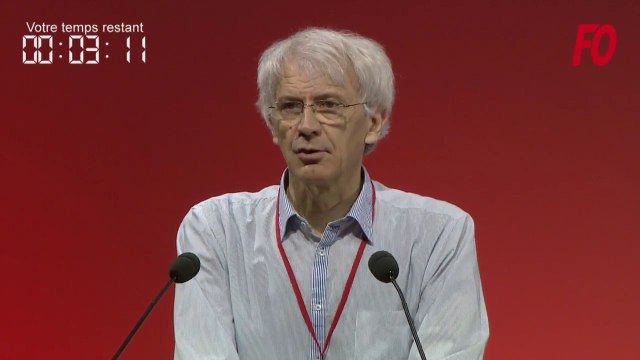Intervention de Dominique LARROQUE lors du 24e Congrès confédéral Force Ouvrière