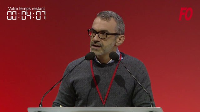 Intervention de Sylvain GUERRINI lors du 24e Congrès confédéral Force Ouvrière