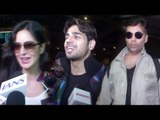Sidharth Malhotra, Katrina Kaif & Karan Johar Return From Dream Team Tour