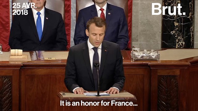 Les 48 minutes de discours d'Emmanuel Macron devant le Congrès américain