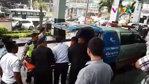 Rekaman CCTV Kopaja Tabrak HR-V Sampai Ringsek di Kuningan