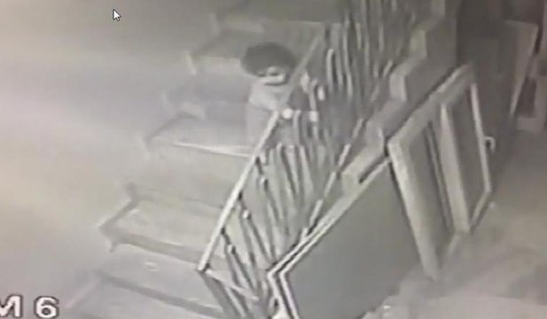 Minik Asım'ın kaçış anı güvenlik kamerasında