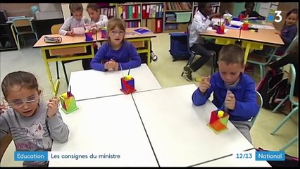 Éducation : les consignes du ministre