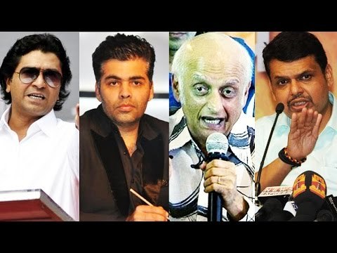 Meeting Between Karan Johar-Raj Thackeray @ CM Devendra Fadnavis House For ADHM CONTROVERSY