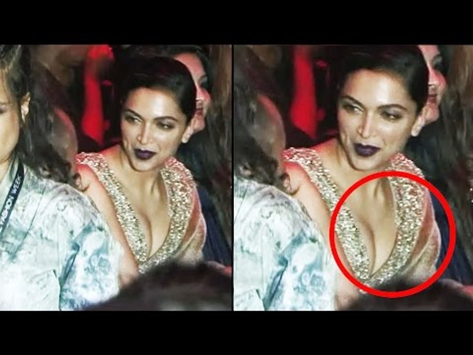 Deepika Padukone DEEP CLEAVAGE Show At Lakme Fashion Week 2016