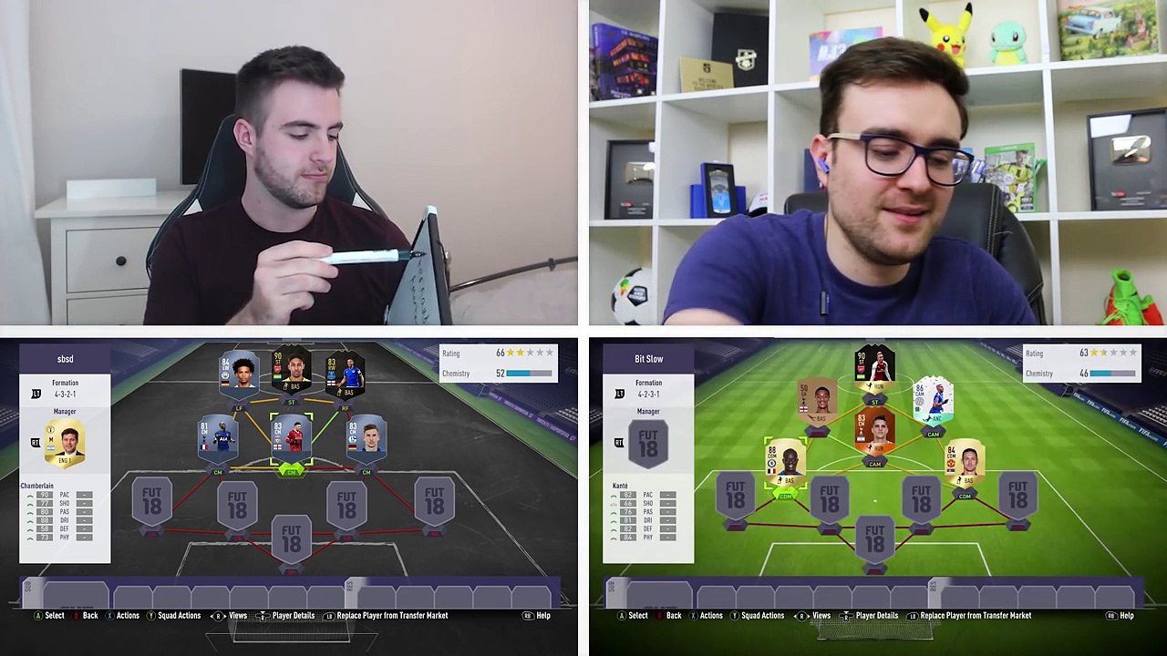 FIFA 18 SQUAD BUILDER SHOWDOWN vs AJ3 W/ 90 IF AUBAMEYANG! SBSD ULTIMATE TEAM