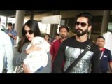 Shahid Kapoor And Mira Rajput Spotted At The Airport With Their Daughter Misha