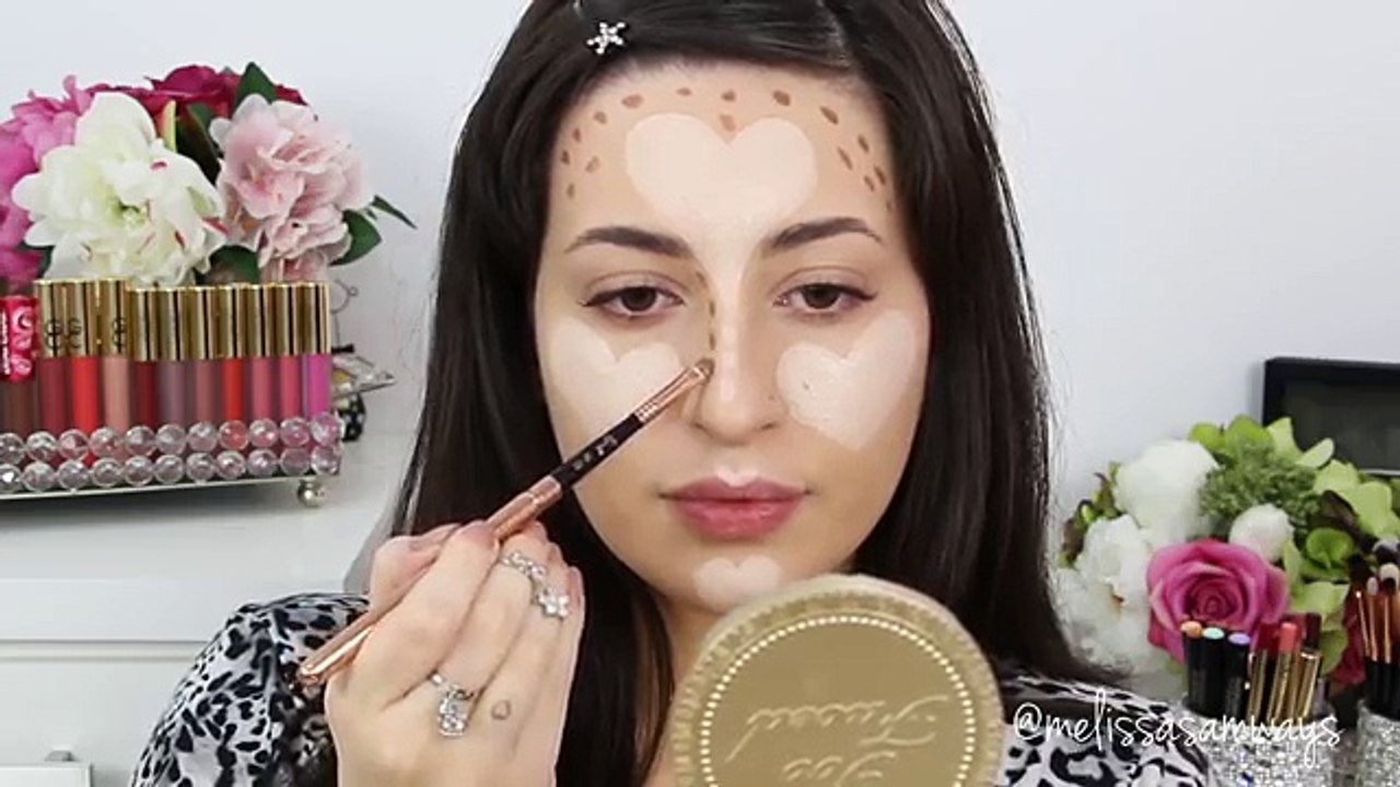 ♡ Pink Cut Crease & Contour and Highlight Heart technique | Melissa Samways ♡