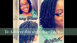 ✰33✰ Spring Twist Tutorial || Natural Hair Protective Style