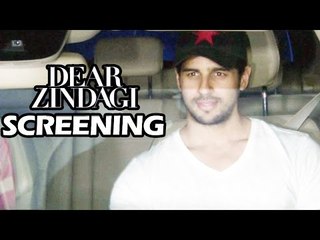 Sidharth Malhotra At Dear Zindagi Screening | Shahrukh Khan, Alia Bhatt