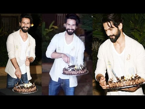 Shahid Kapoor Cuts Birthday Cake With Media & Serves Them