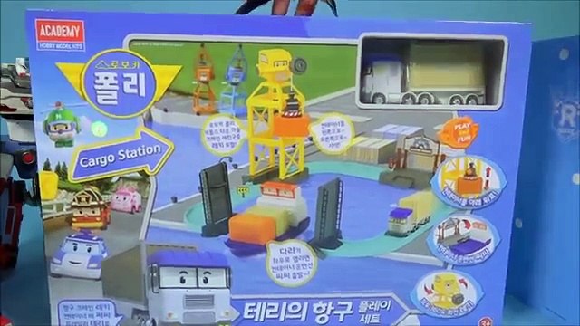 Poli car wash Robocar Poli Tayo bus Pororo car toys play