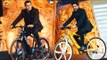 Salman Khan & Shahrukh Khan Cycle ride At Star Screen Awards 2016