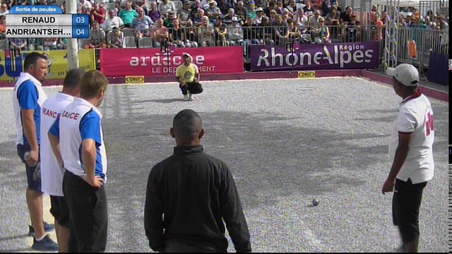 International à pétanque de Ruoms 2017 : Sortie de poules France VS Madagascar
