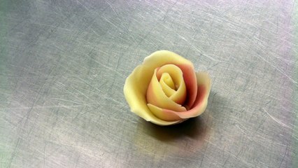rose en pâte d'amande