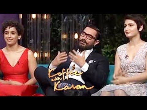 Aamir khan, Fatima Sana Shaikh & Sanya Malhotra On Koffee With Karan 5 | Promotes Dangal