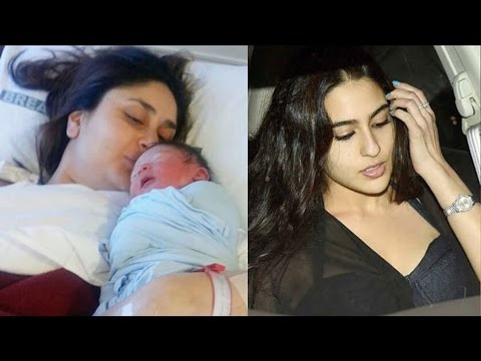 Saif's Daughter Sara Meets Kareena & Taimur Ali Khan Post Delivery